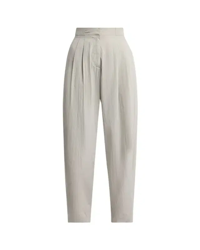 THE ROW Iven Low-Rise Crinkled Barrel-Leg Pants
