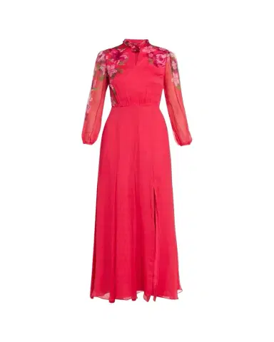 Saloni Jaclyn Printed Long-Sleeve Dress | Thumbnail 1
