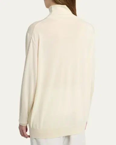The Row Nabari Cashmere Long-Sleeve Turtleneck Sweater | Thumbnail 3 The Row Nabari Cashmere Long-Sleeve Turtleneck Sweater | Thumbnail 3