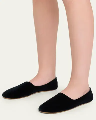 The Row Ponti Velvet Slippers | Thumbnail 2