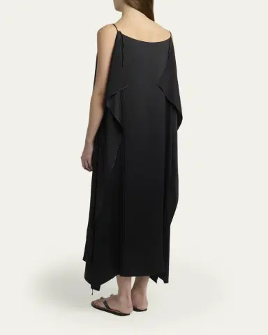THE ROW Kylo Draped Silk Maxi Dress | Thumbnail 3