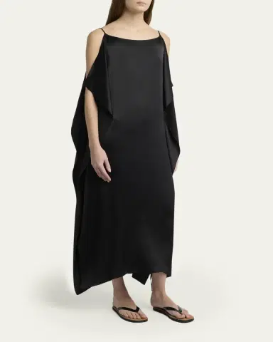 THE ROW Kylo Draped Silk Maxi Dress | Thumbnail 4