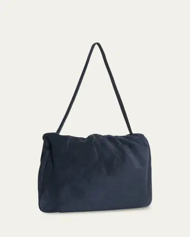 The Row Bourse XL Shoulder Bag in Suede | Thumbnail 4 The Row Bourse XL Shoulder Bag in Suede | Thumbnail 4