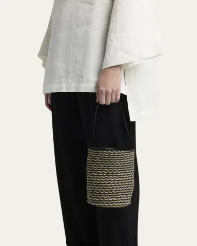 The Row Beau Mini Striped North-South Shoulder Bag | Thumbnail 2 The Row Beau Mini Striped North-South Shoulder Bag | Thumbnail 2