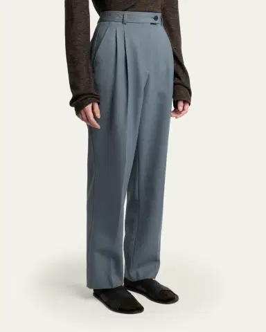 The Row Ragnar Tapered Wool Suiting Pants | Thumbnail 4 The Row Ragnar Tapered Wool Suiting Pants | Thumbnail 4