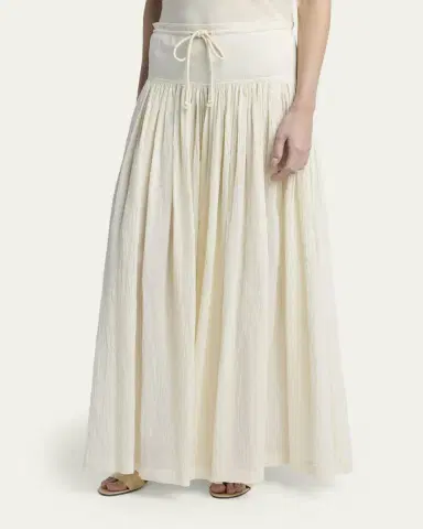 The Row Berenice Cotton Gauze Wide-Leg Skirt Pants | Thumbnail 4 The Row Berenice Cotton Gauze Wide-Leg Skirt Pants | Thumbnail 4