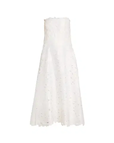 Costarellos Vella Strapless A-Line Midi Dress | Thumbnail 1 Costarellos Vella Strapless A-Line Midi Dress | Thumbnail 1