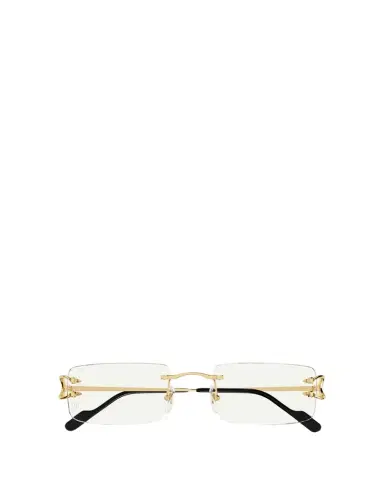 Cartier Men's C-Hinge Metal Rectangle Eyeglasses | Thumbnail 1 Cartier Men's C-Hinge Metal Rectangle Eyeglasses | Thumbnail 1