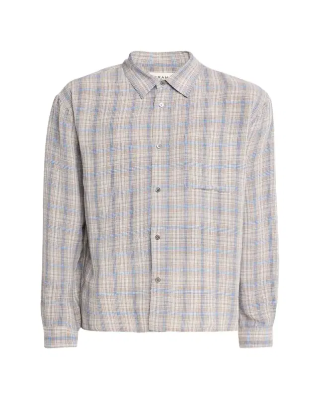 Men's Relaxed Fit Plaid Button-Down Shirt