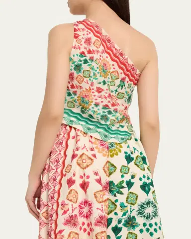 Saloni Madeline Printed One-Shoulder Top | Thumbnail 3 Saloni Madeline Printed One-Shoulder Top | Thumbnail 3