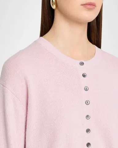 MARIA MCMANUS Tiny Button Cashmere Crewneck Cardigan | Thumbnail 9 MARIA MCMANUS Tiny Button Cashmere Crewneck Cardigan | Thumbnail 9