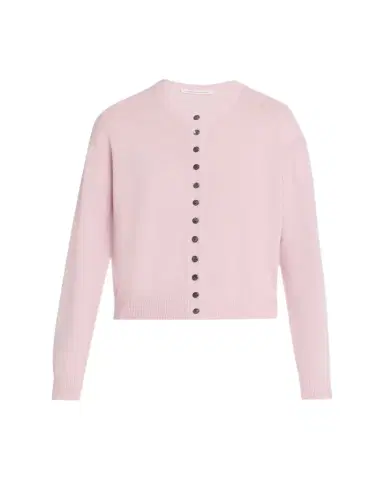 MARIA MCMANUS Tiny Button Cashmere Crewneck Cardigan | Thumbnail 1 MARIA MCMANUS Tiny Button Cashmere Crewneck Cardigan | Thumbnail 1