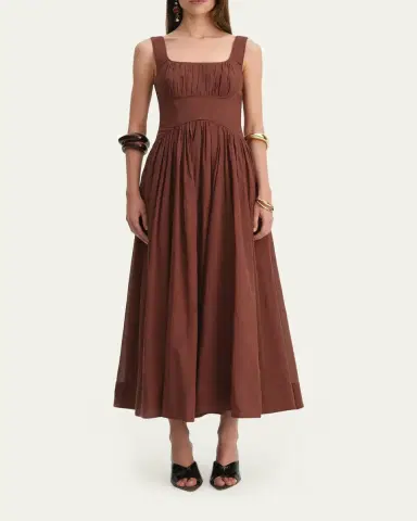Aje Sunny Gathered Poplin Maxi Dress | Thumbnail 2 Aje Sunny Gathered Poplin Maxi Dress | Thumbnail 2