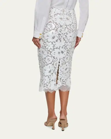 L'AGENCE Makena Sequined Lace Pencil Skirt | Thumbnail 3 L'AGENCE Makena Sequined Lace Pencil Skirt | Thumbnail 3