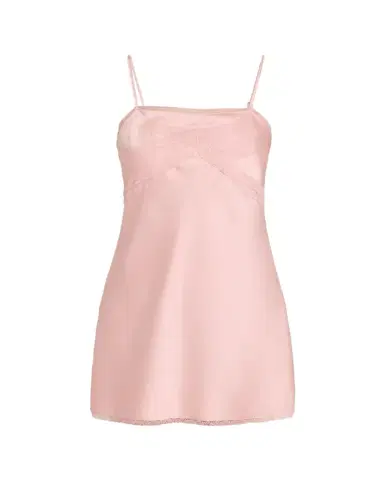LoveShackFancy Mirelis Lace Bow Crepe Mini Dress | Thumbnail 1