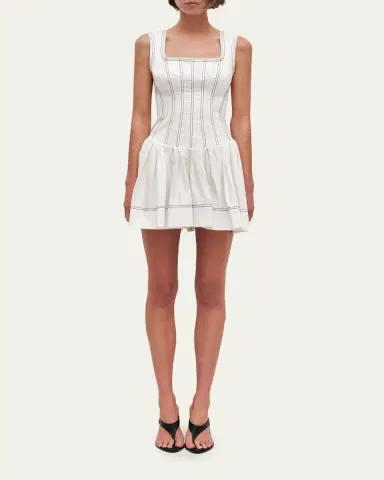 Aje Parallel Poplin Mini Dress | Thumbnail 2 Aje Parallel Poplin Mini Dress | Thumbnail 2