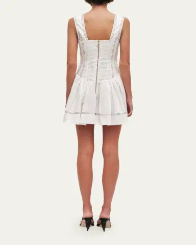 Aje Parallel Poplin Mini Dress | Thumbnail 3 Aje Parallel Poplin Mini Dress | Thumbnail 3