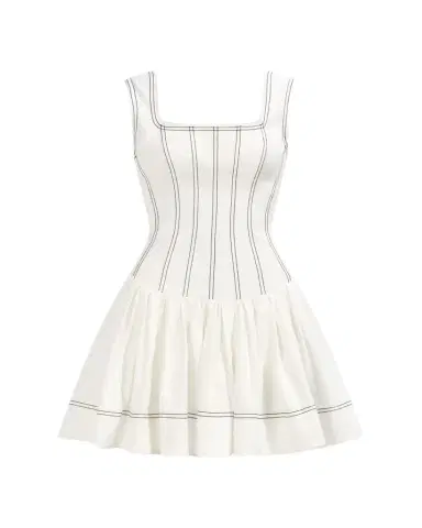 Aje Parallel Poplin Mini Dress | Thumbnail 1 Aje Parallel Poplin Mini Dress | Thumbnail 1