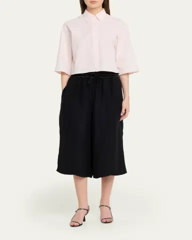 MARIA MCMANUS Drawstring Wide-Leg Basketball Culotte Pants | Thumbnail 2 MARIA MCMANUS Drawstring Wide-Leg Basketball Culotte Pants | Thumbnail 2