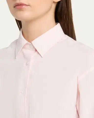 Maria McManus Short-Sleeve Cropped Button-Down Shirt | Thumbnail 5