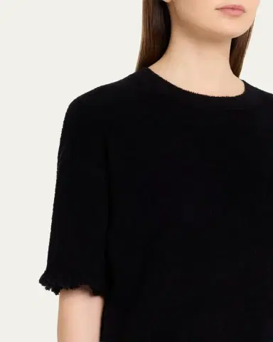 Maria McManus Drop-Shoulder Frayed Short-Sleeve T-Shirt | Thumbnail 5 Maria McManus Drop-Shoulder Frayed Short-Sleeve T-Shirt | Thumbnail 5