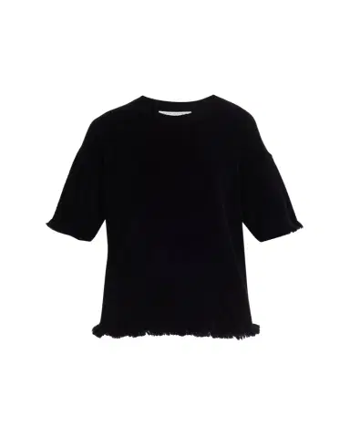 Maria McManus Drop-Shoulder Frayed Short-Sleeve T-Shirt | Thumbnail 1 Maria McManus Drop-Shoulder Frayed Short-Sleeve T-Shirt | Thumbnail 1