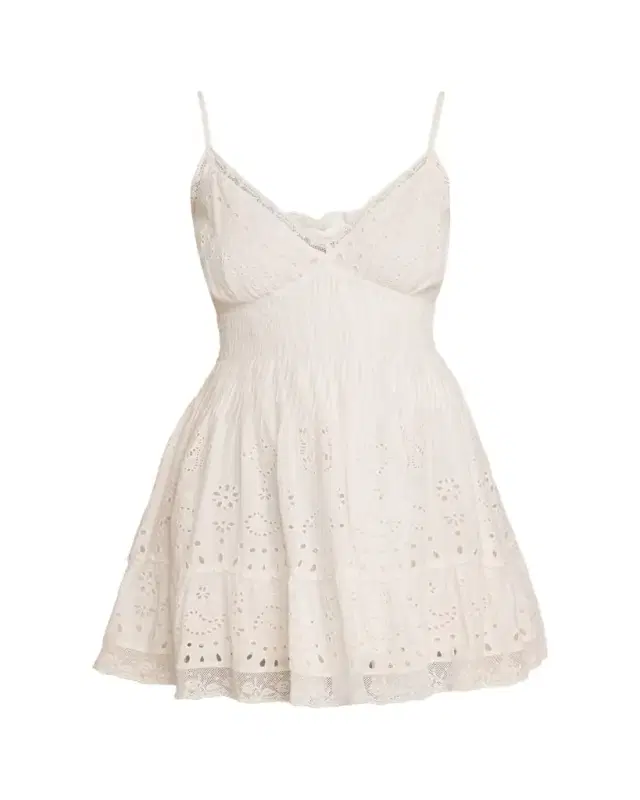 Azar Broderie Anglaise Mini Dress