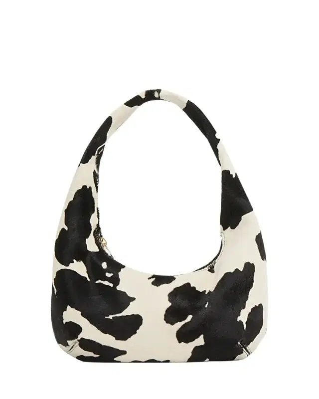 Mansur Gavriel Gnocchi Mini Cow-Print Calf Hair Shoulder Bag
