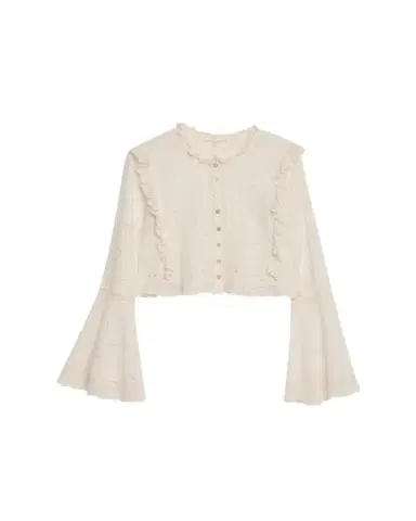 LoveShackFancy Hawthorn Eyelet-Embroidered Top | Thumbnail 1