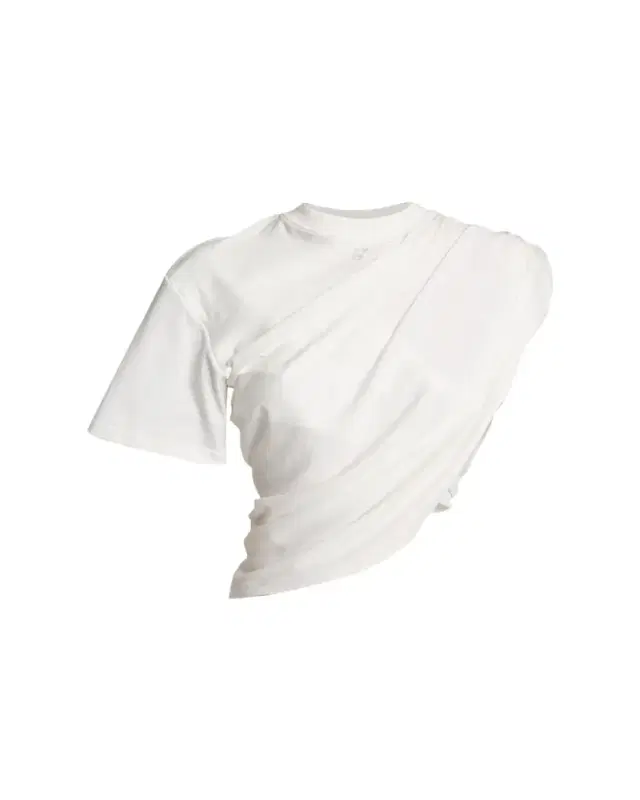 Asymmetric Twisted Crop T-Shirt