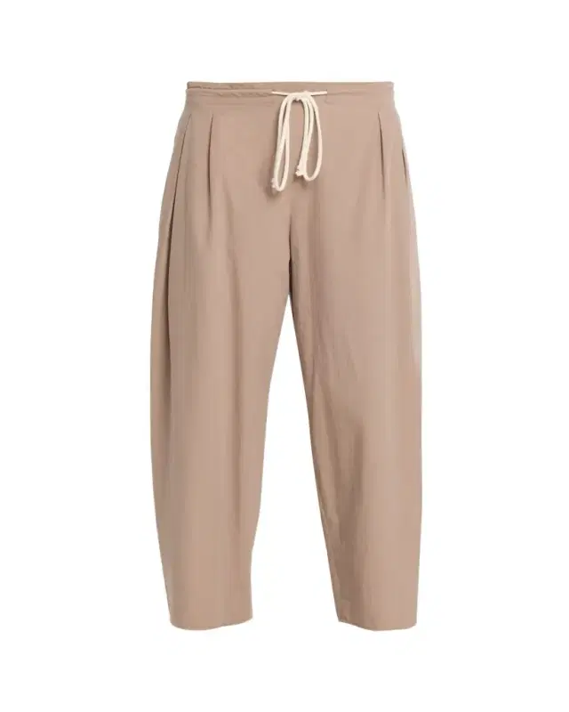 Drawstring Balloon Tapered-Leg Trousers
