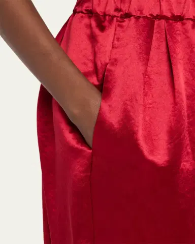 MARIA MCMANUS Sateen Midi Tulip Skirt | Thumbnail 5