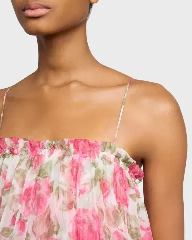 Chloé Rose Silk Chiffon Ruffle Tiered Maxi Dress | Thumbnail 9 Chloé Rose Silk Chiffon Ruffle Tiered Maxi Dress | Thumbnail 9