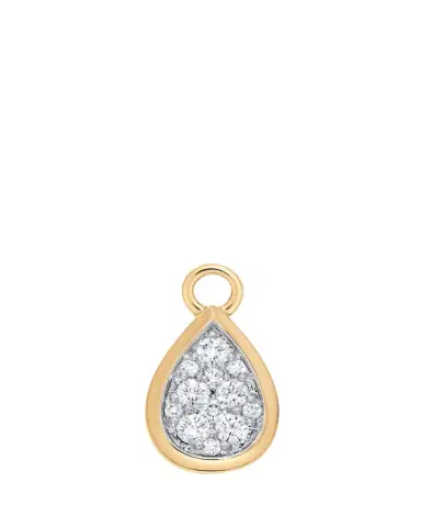 Sara Weinstock 18K Gold & Diamond Pear Charm | Thumbnail 1 Sara Weinstock 18K Gold & Diamond Pear Charm | Thumbnail 1