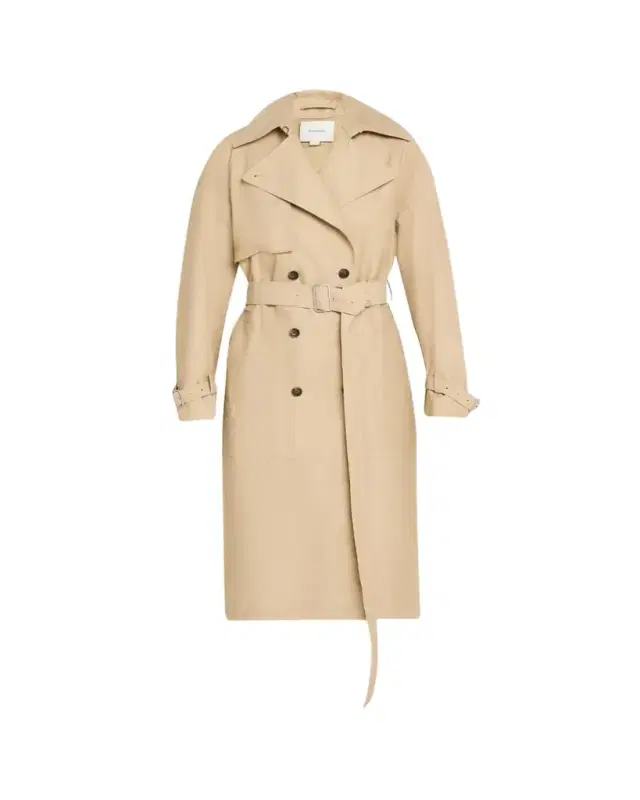 Vince Fine Twill Trench Coat