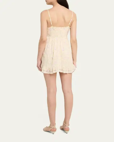 LoveShackFancy Alonna Floral Mini Dress | Thumbnail 3 LoveShackFancy Alonna Floral Mini Dress | Thumbnail 3