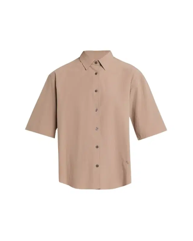 MARIA MCMANUS Short-Sleeve Cotton Tunic Shirt