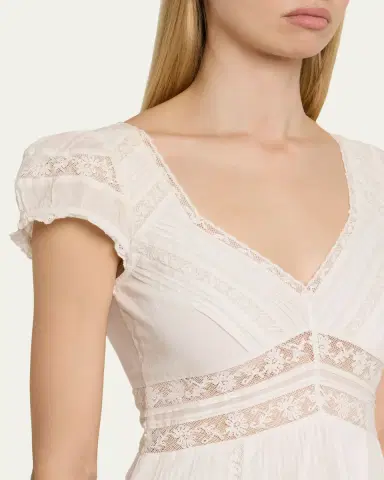 LoveShackFancy Edena Cotton Victorian Mini Dress | Thumbnail 5 LoveShackFancy Edena Cotton Victorian Mini Dress | Thumbnail 5