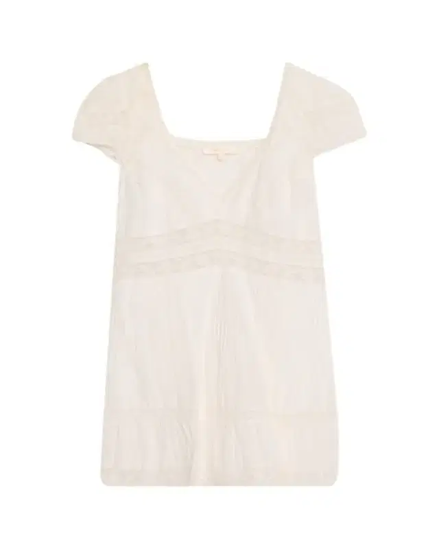 LoveShackFancy Edena Cotton Victorian Mini Dress
