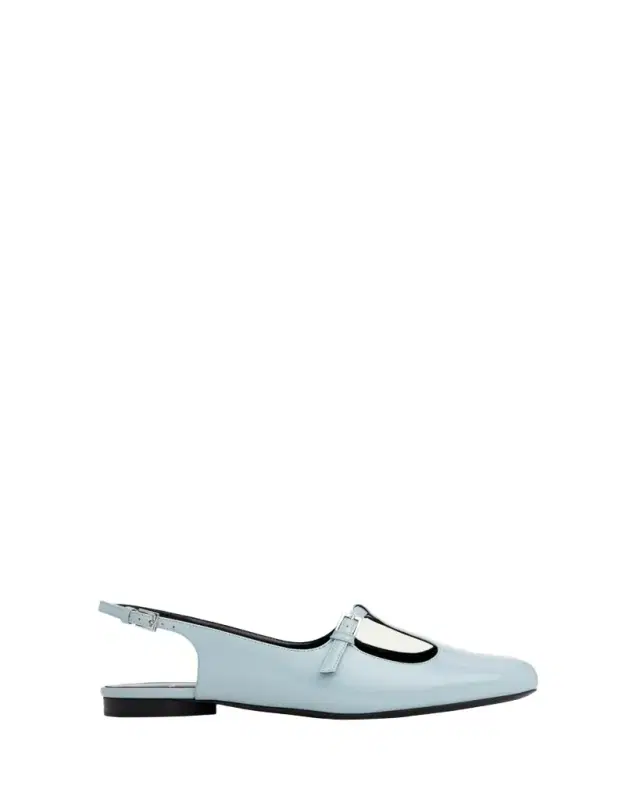 Pierre Hardy Mia Patent Leather Mary Jane Slingback Flats