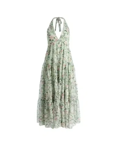 Alice + Olivia Maura Embroidered Floral Tiered Maxi Dress | Thumbnail 1