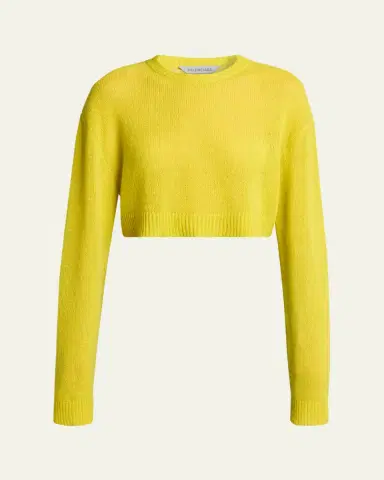Balenciaga Cashmere Open-Knit Crop Sweater | Thumbnail 6 Balenciaga Cashmere Open-Knit Crop Sweater | Thumbnail 6