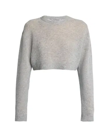 Balenciaga Cashmere Open-Knit Crop Sweater | Thumbnail 1 Balenciaga Cashmere Open-Knit Crop Sweater | Thumbnail 1
