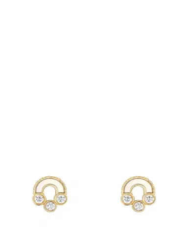 Viltier Magnetic Stud Earrings in Mother-of-Pearl | Thumbnail 1