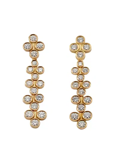 Viltier Clique Cascade Diamond Bezel Drop Earrings | Thumbnail 1