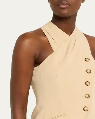 Veronica Beard Pacey Halter Vest | Thumbnail 5 Veronica Beard Pacey Halter Vest | Thumbnail 5