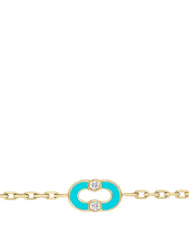 Viltier Magnetic 18K Yellow Gold, & Multi-Gemstone Reversible Charm Bracelet