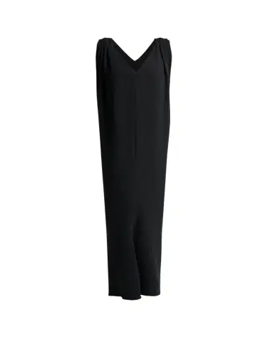Balenciaga Sleeveless Silk-Wool Crepe Sack Maxi Dress | Thumbnail 1