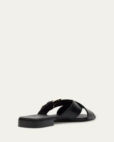 Prada Triangle Logo Buckle Leather Slide Sandals | Thumbnail 2 Prada Triangle Logo Buckle Leather Slide Sandals | Thumbnail 2