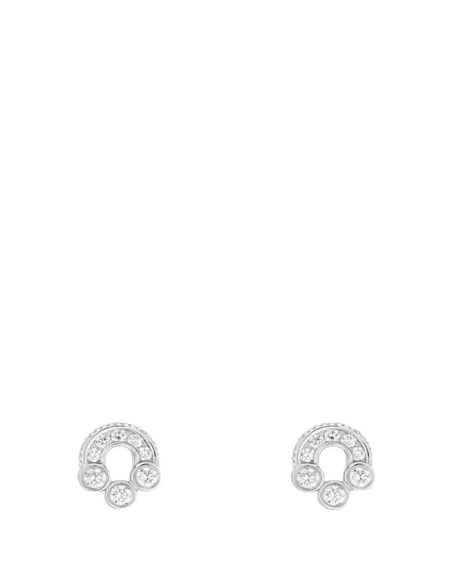 Magnetic 18K White Gold & 0.66 TCW Diamond Stud Earrings